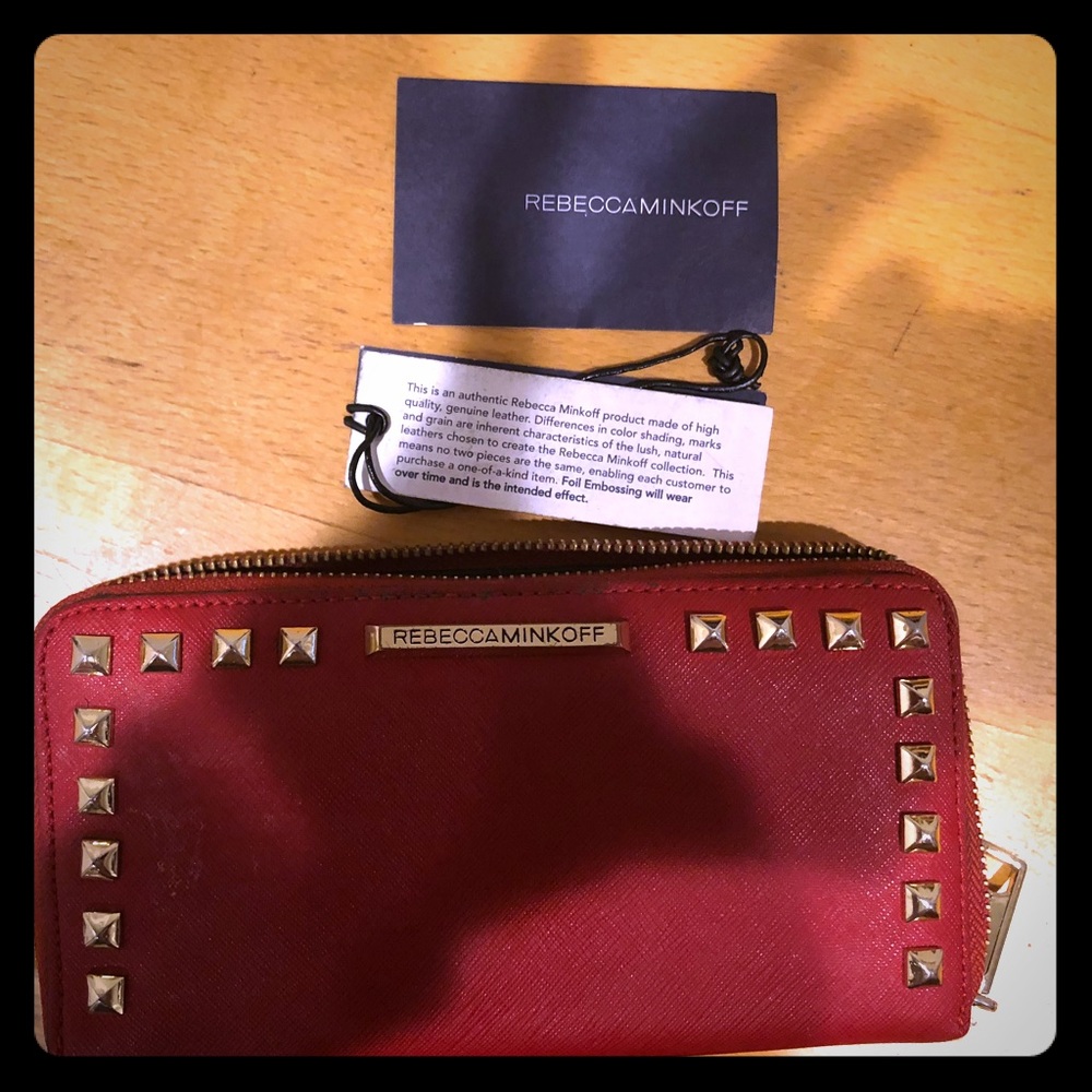 Rebecca Minkoff crimson zip wallet